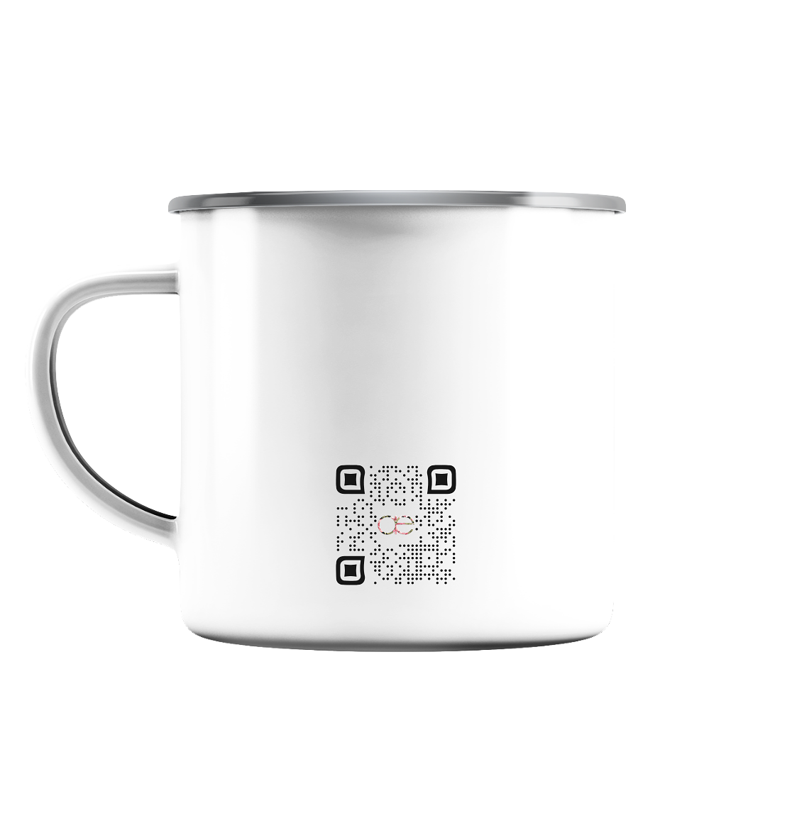 Earth x Matter - Emaille Tasse (Silber)
