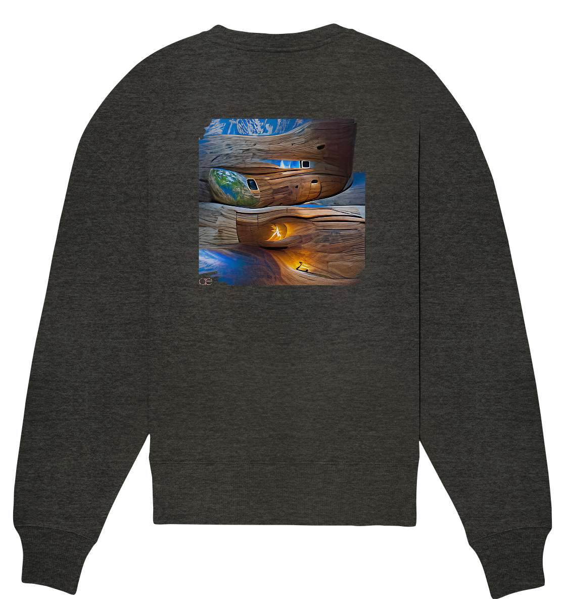 Ai Earth Perspective - Organic Oversize Sweatshirt