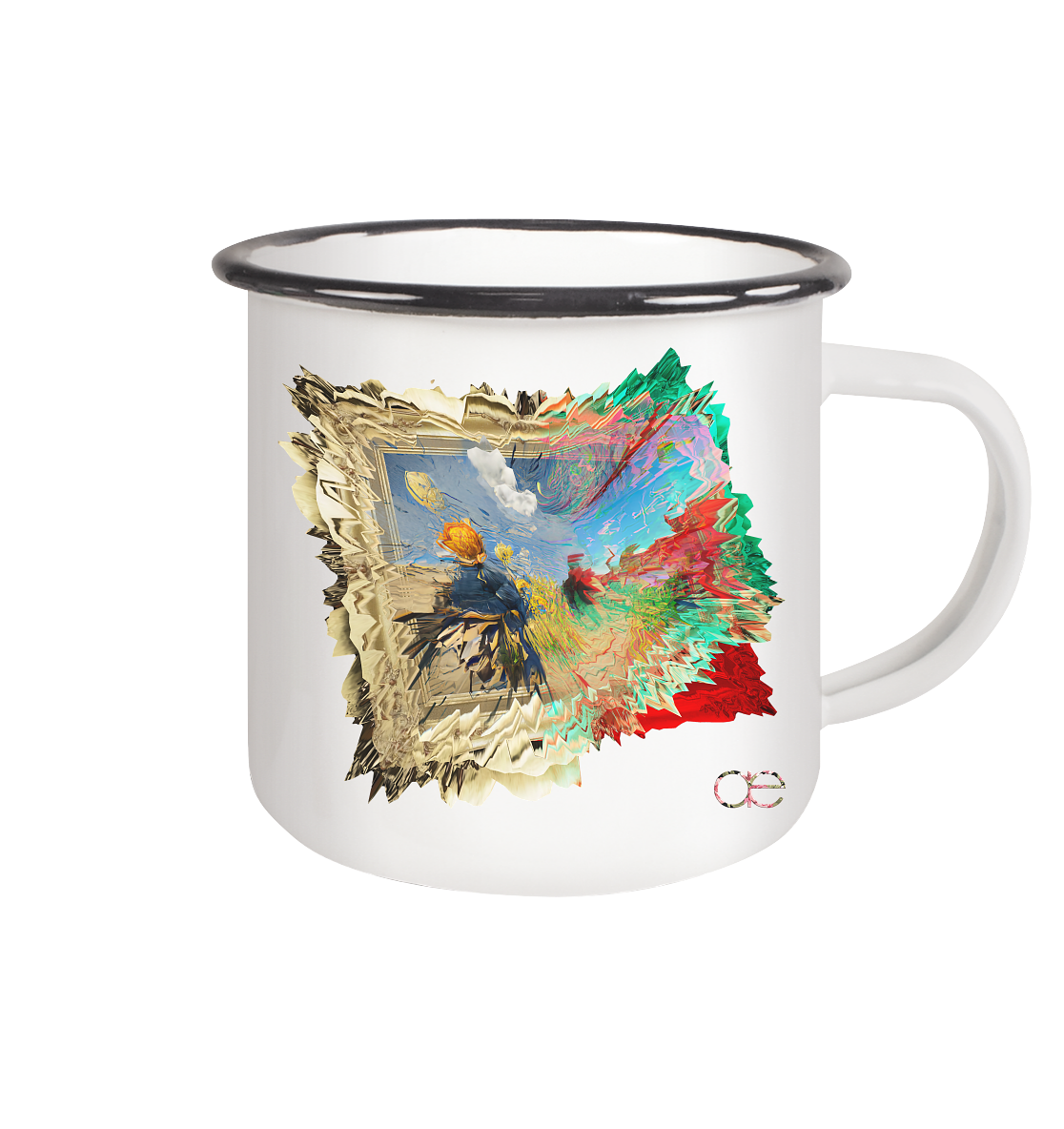 2.0 Van Goog´ler - Emaille Tasse (Black)