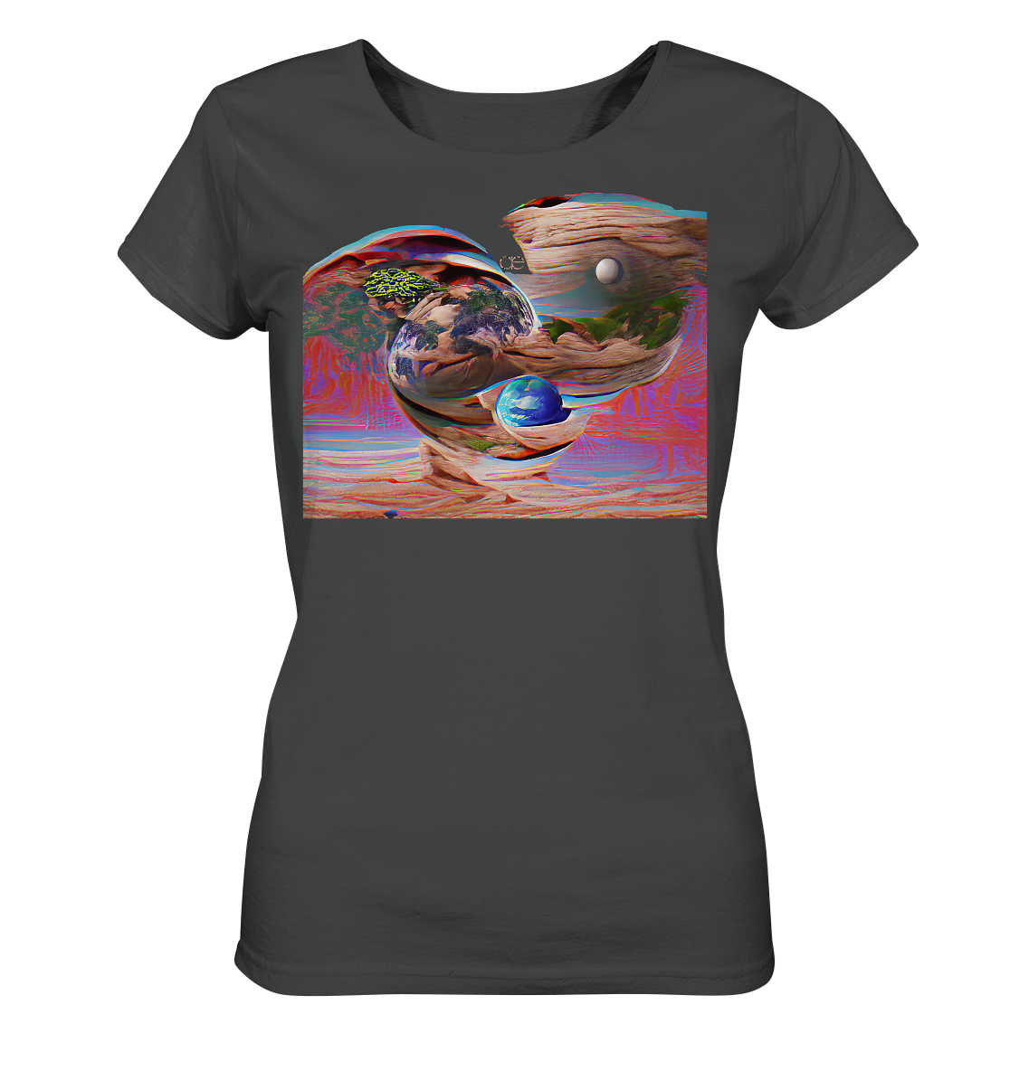 Ai Orbit Flora - Ladies Organic Basic Shirt