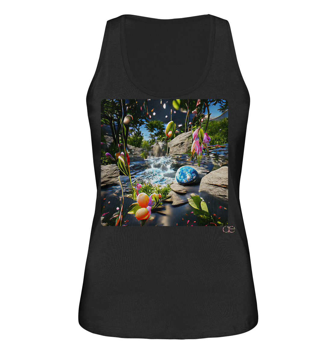 Earth x Matter (Blackline) - Ladies Organic Tank-Top