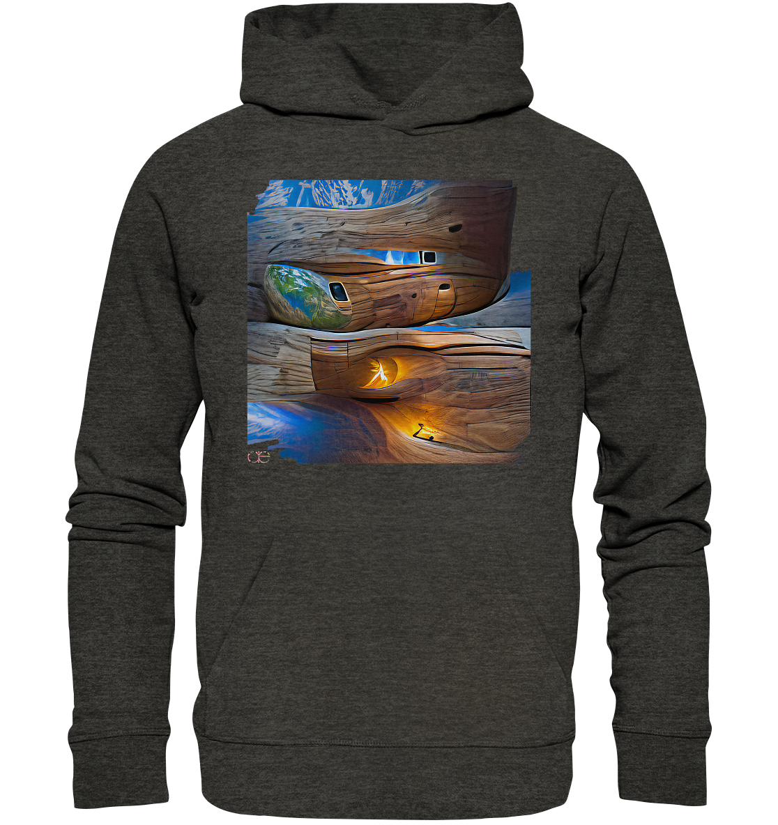 Ai Earth Perspective - Organic Basic Hoodie