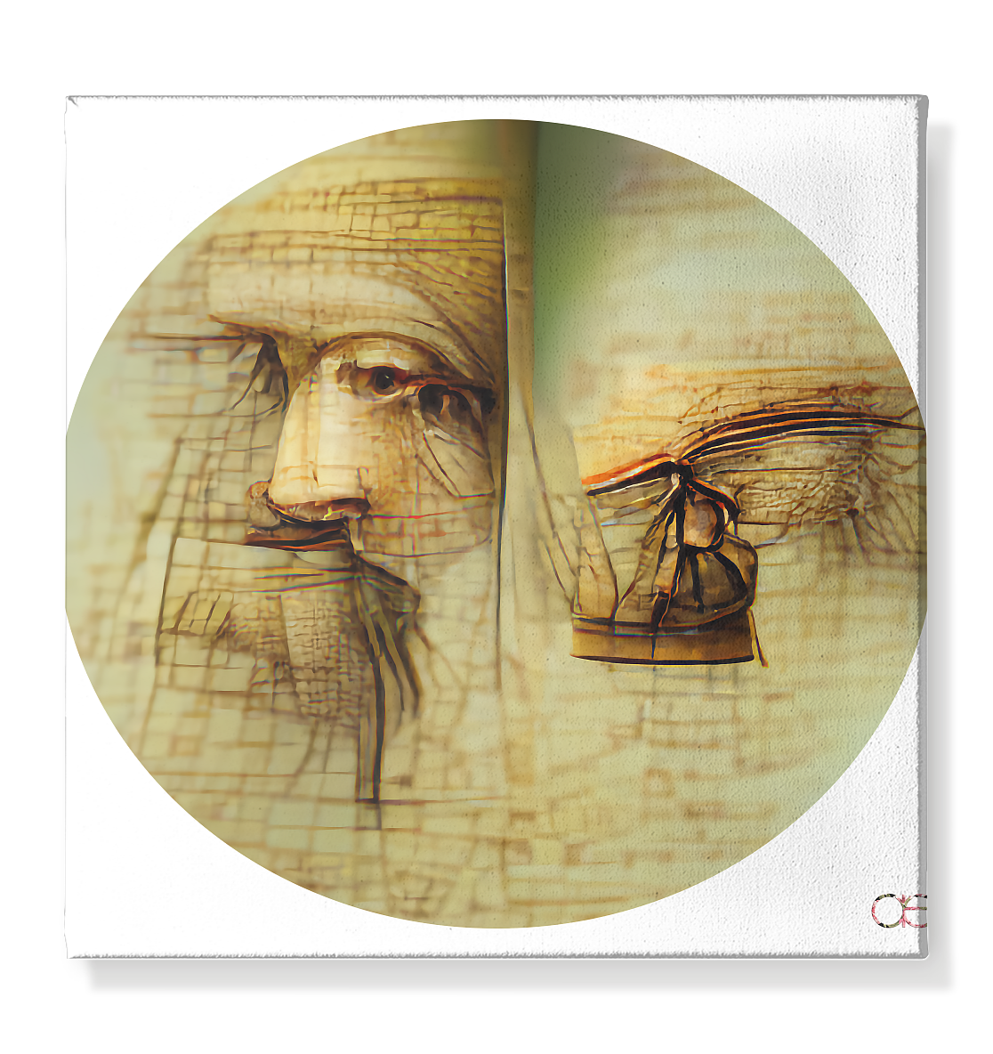 Waisted Time - Leinwand 40x40cm