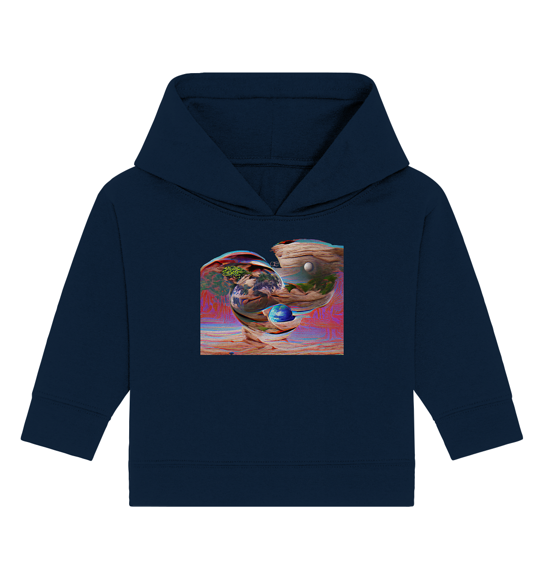 Ai Orbit Flora - Baby Organic Hoodie