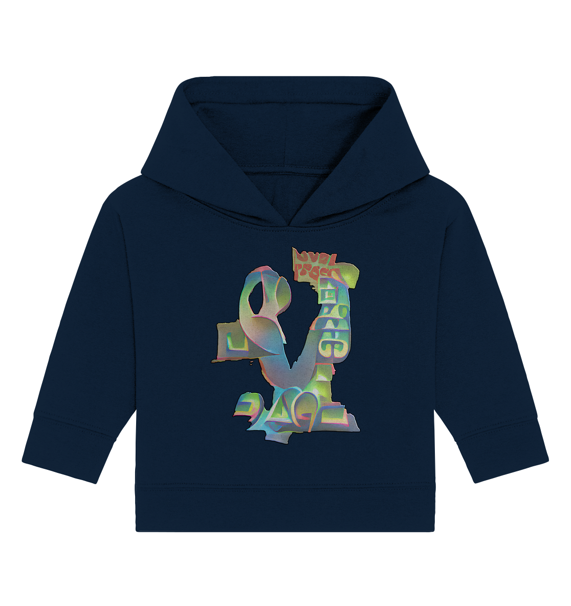 Peace & Love - Baby Organic Hoodie