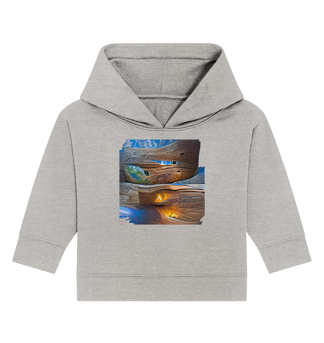 Ai Earth Perspective  - Baby Organic Hoodie