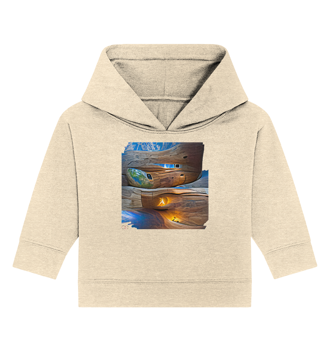 Ai Earth Perspective  - Baby Organic Hoodie
