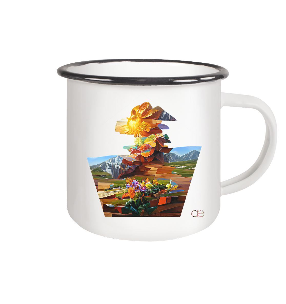Flowerpots - Emaille Tasse (Black)