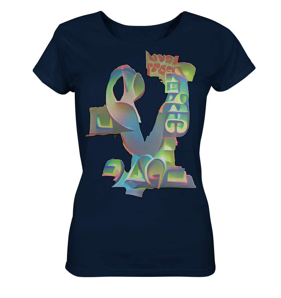 Peace & Love - Ladies Organic Shirt