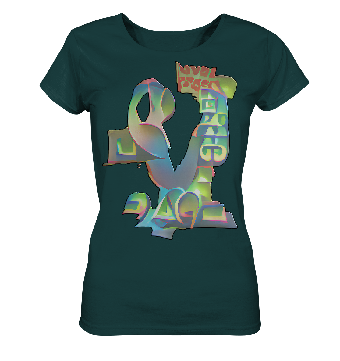 Peace & Love - Ladies Organic Shirt