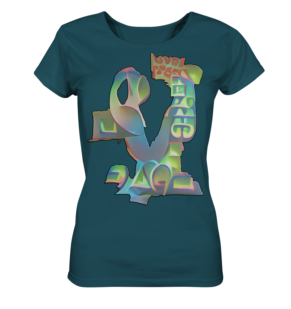 Peace & Love - Ladies Organic Shirt
