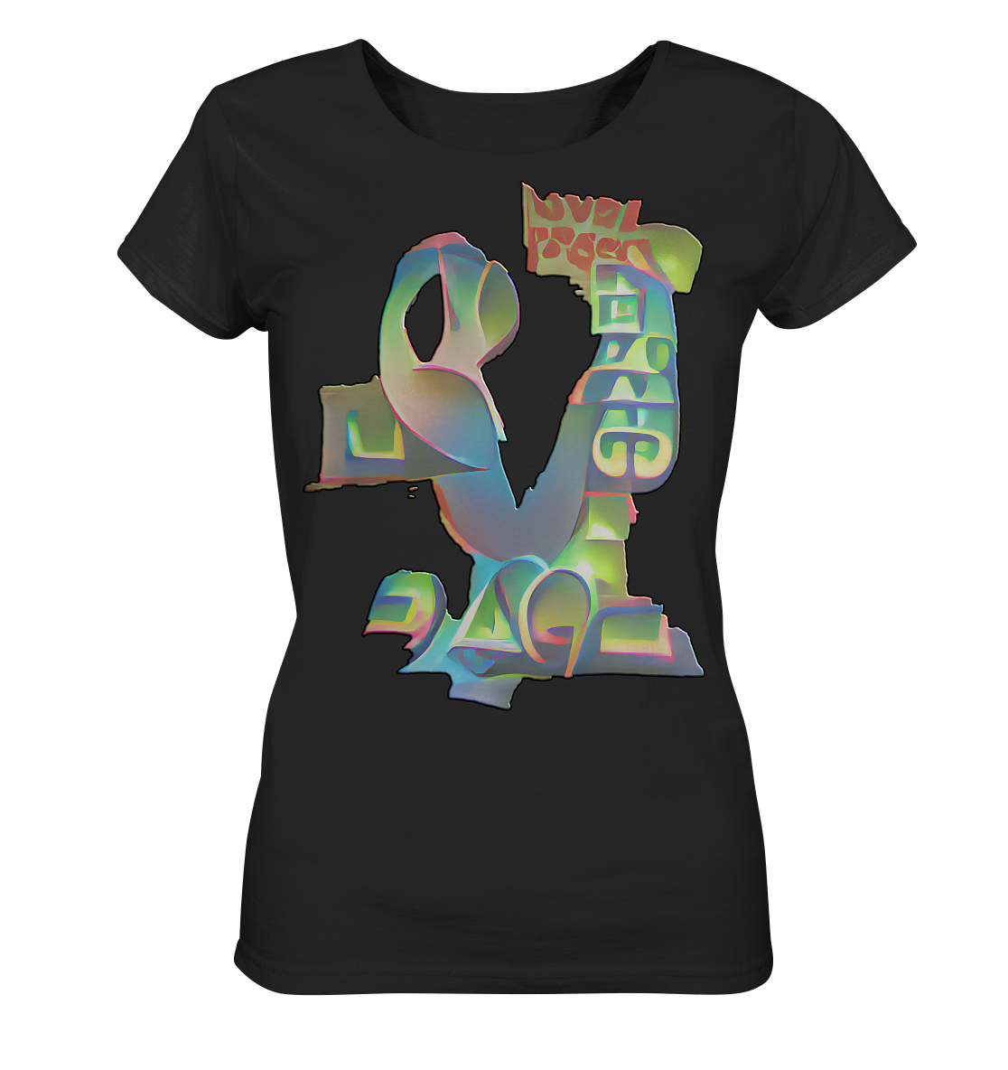 Peace & Love - Ladies Organic Shirt