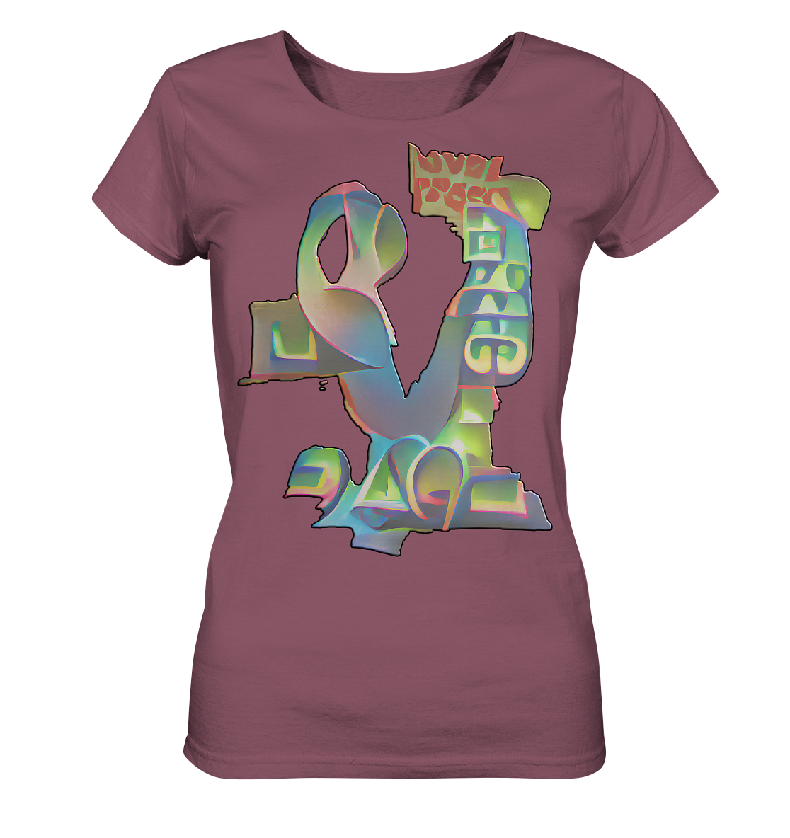 Peace & Love - Ladies Organic Shirt