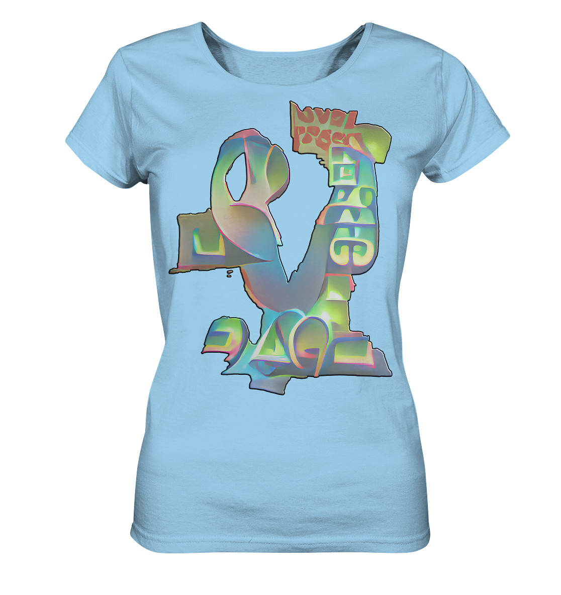 Peace & Love - Ladies Organic Shirt