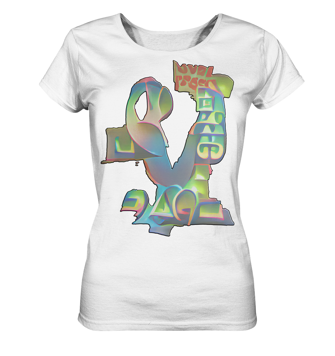 Peace & Love - Ladies Organic Shirt