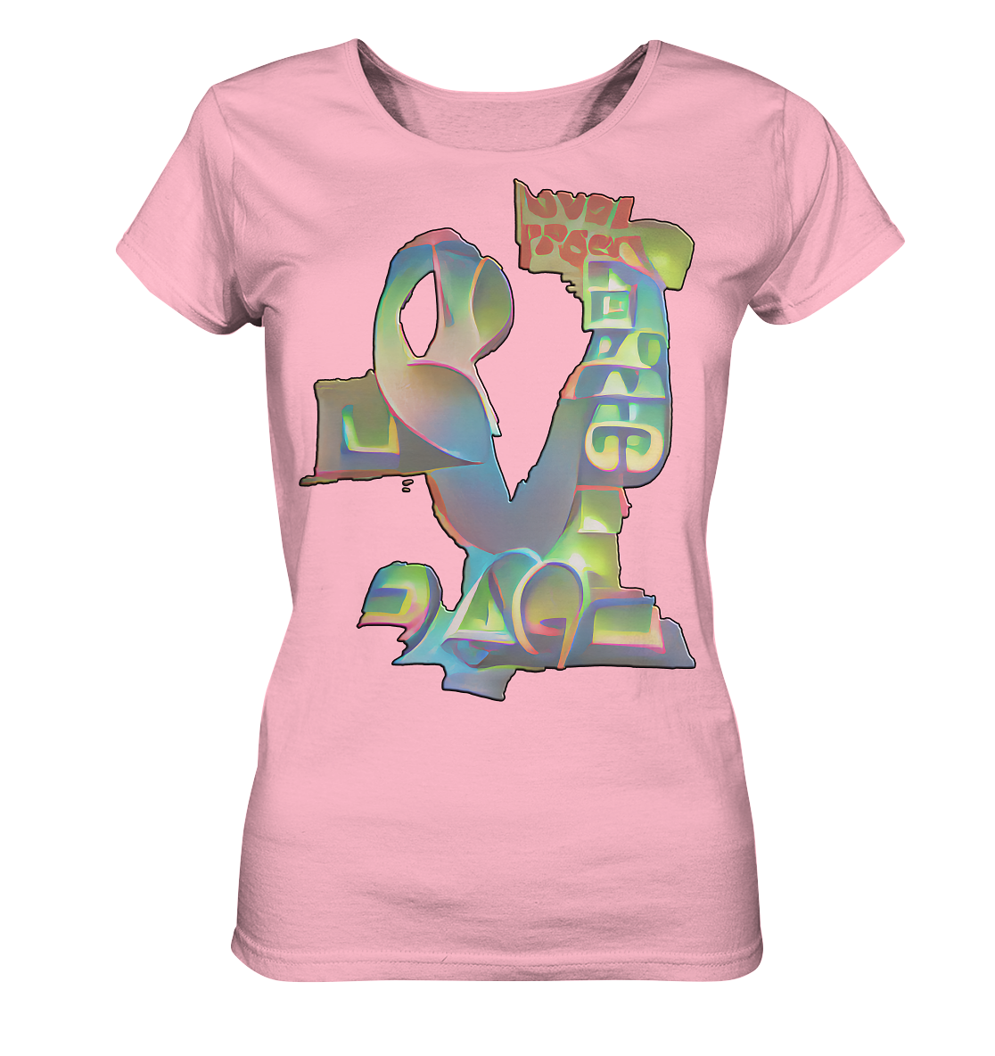 Peace & Love - Ladies Organic Shirt