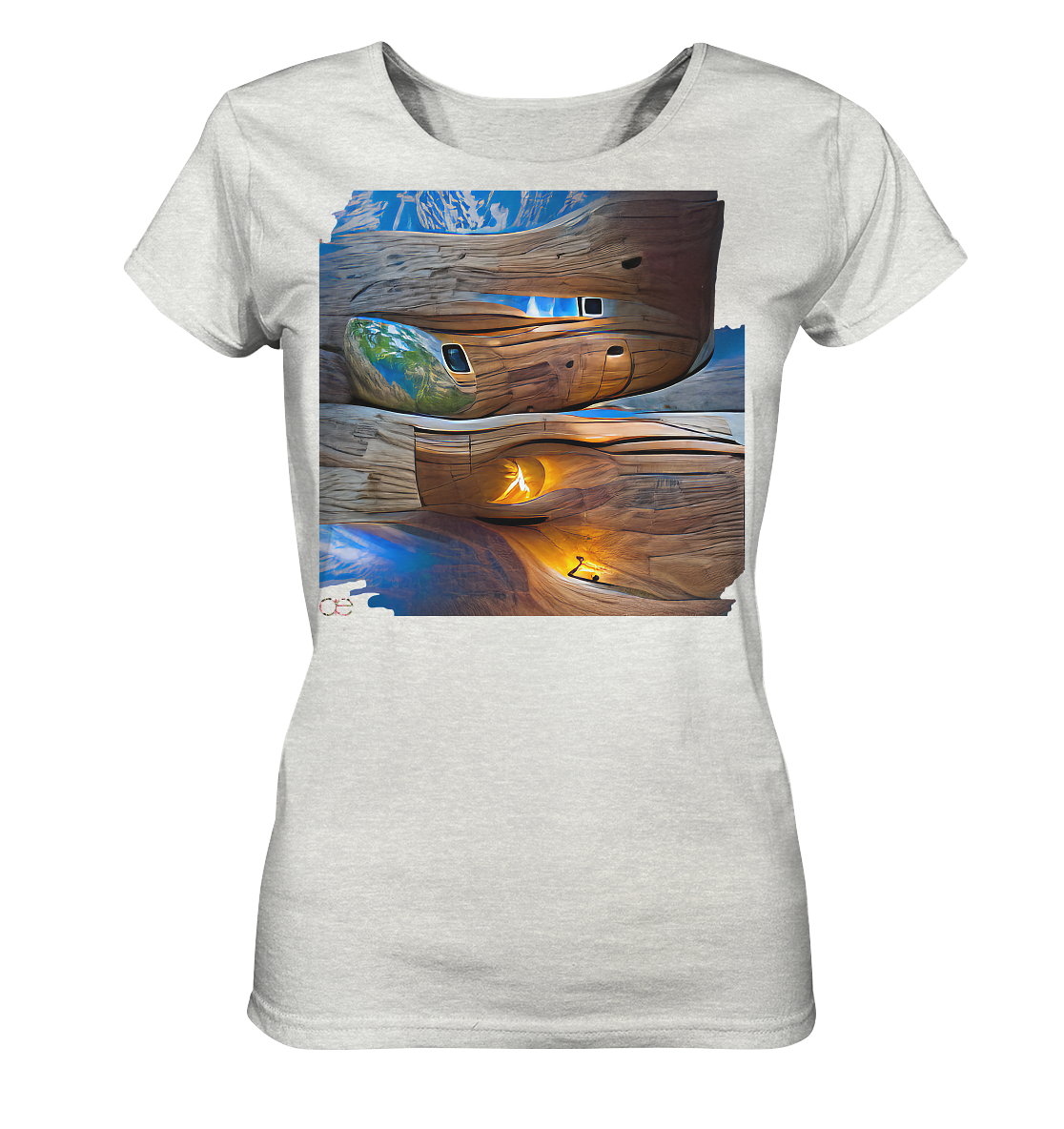 Ai Earth Perspective  - Ladies Organic Shirt (meliert)