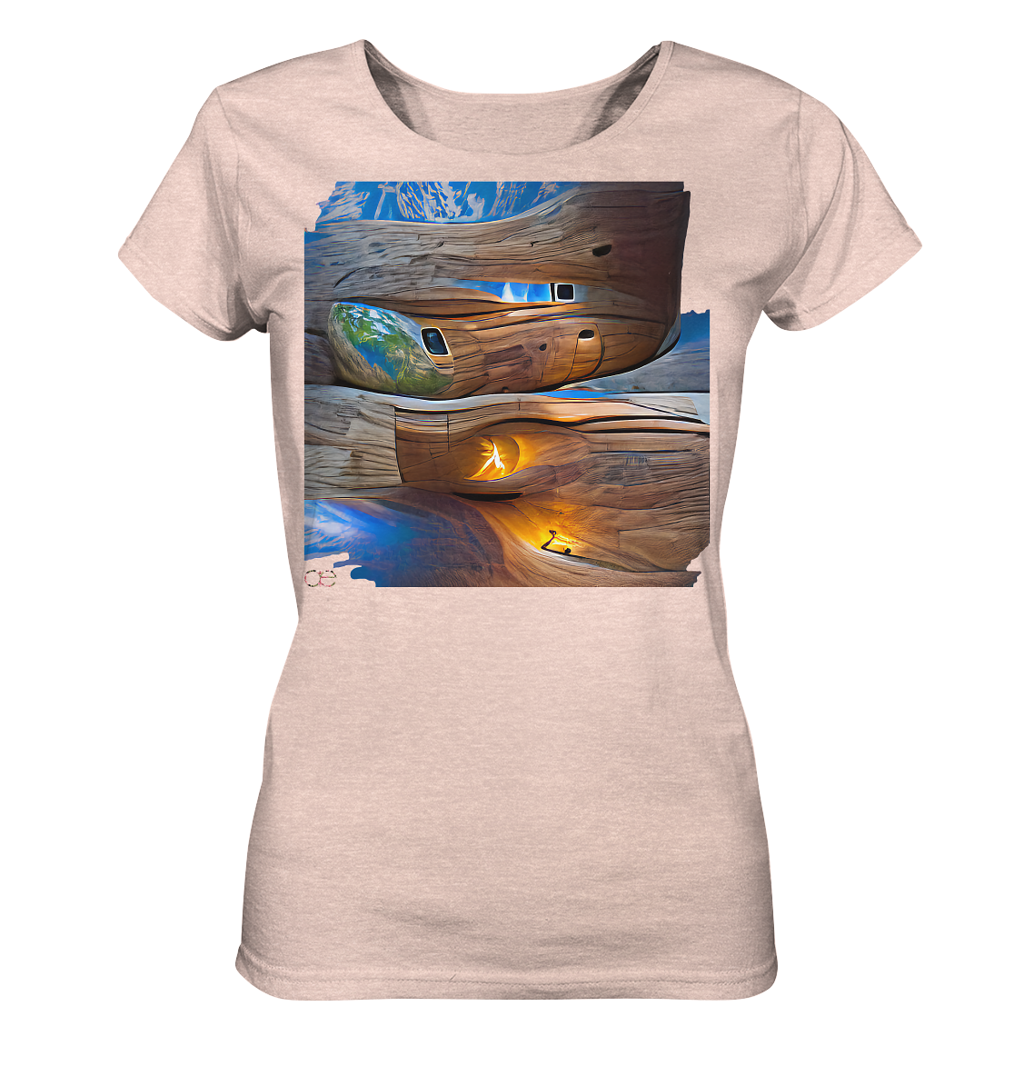 Ai Earth Perspective  - Ladies Organic Shirt (meliert)