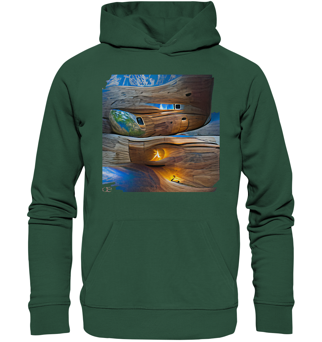 Ai Earth Perspective  - Organic Basic Hoodie