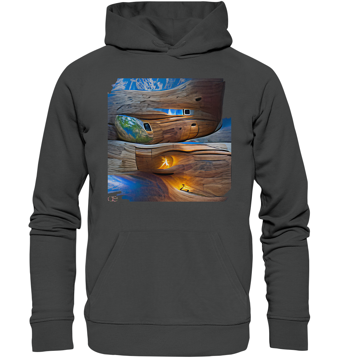 Ai Earth Perspective  - Organic Basic Hoodie