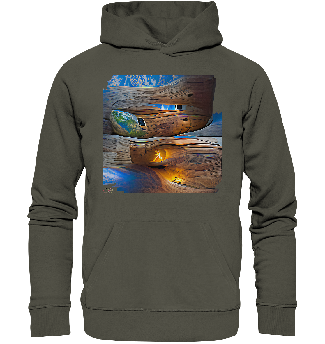 Ai Earth Perspective  - Organic Basic Hoodie