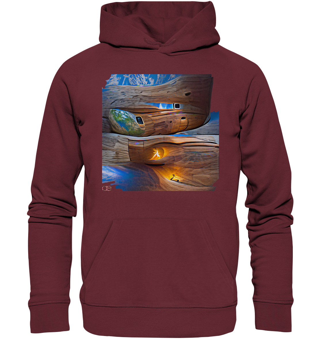 Ai Earth Perspective  - Organic Basic Hoodie