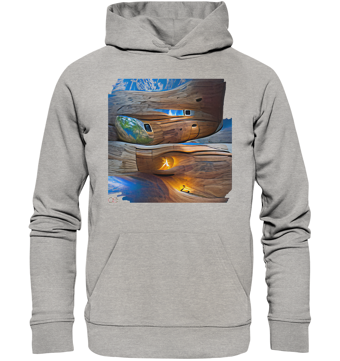 Ai Earth Perspective  - Organic Basic Hoodie