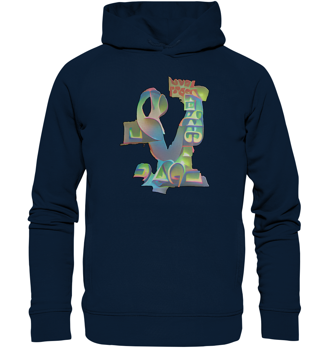 Peace & Love - Organic Fashion Hoodie