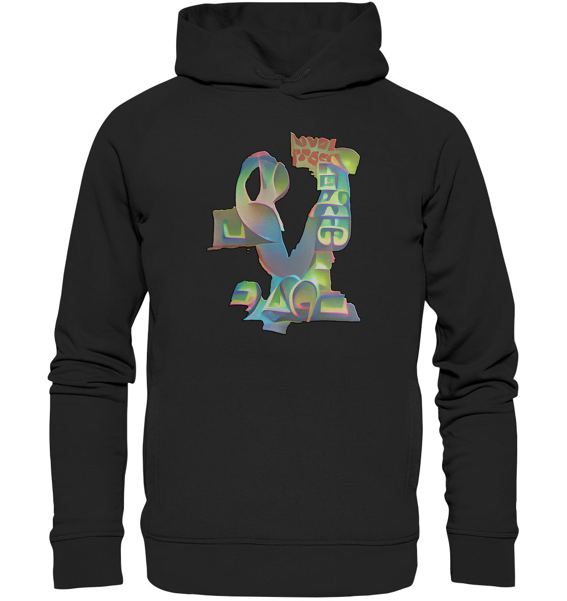 Peace & Love - Organic Fashion Hoodie