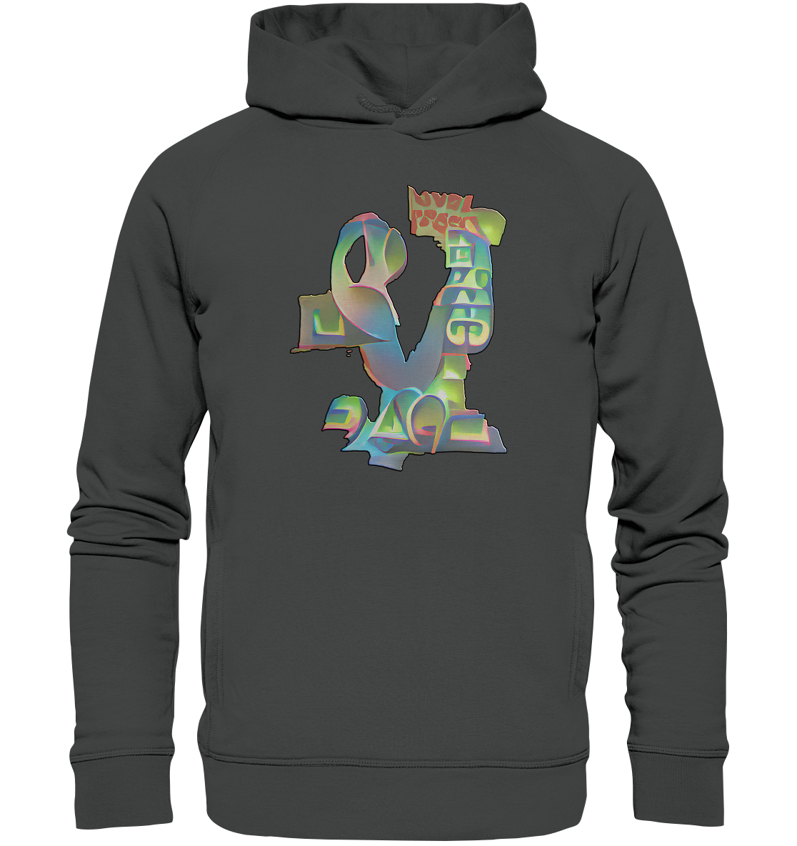 Peace & Love - Organic Fashion Hoodie