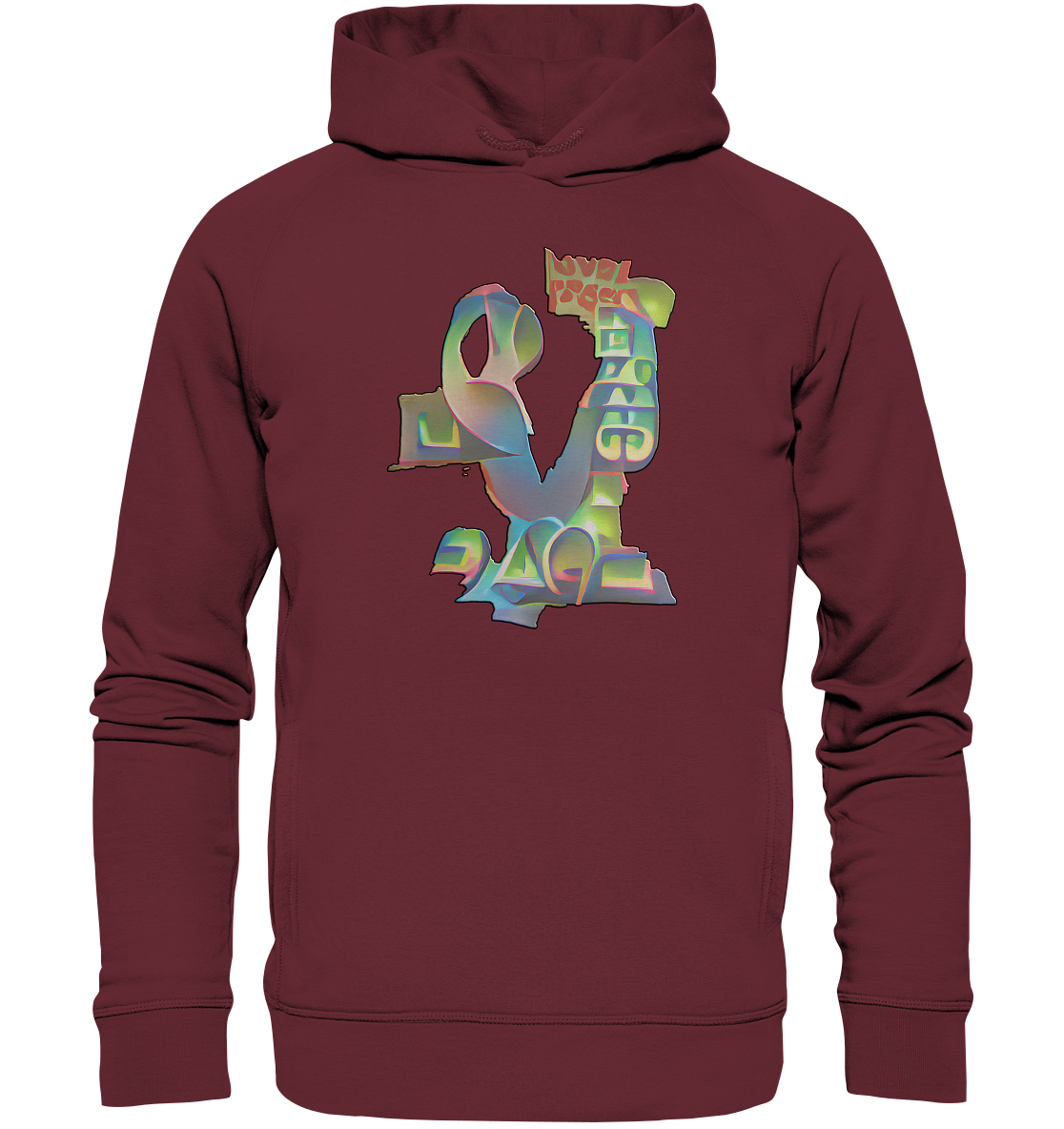 Peace & Love - Organic Fashion Hoodie
