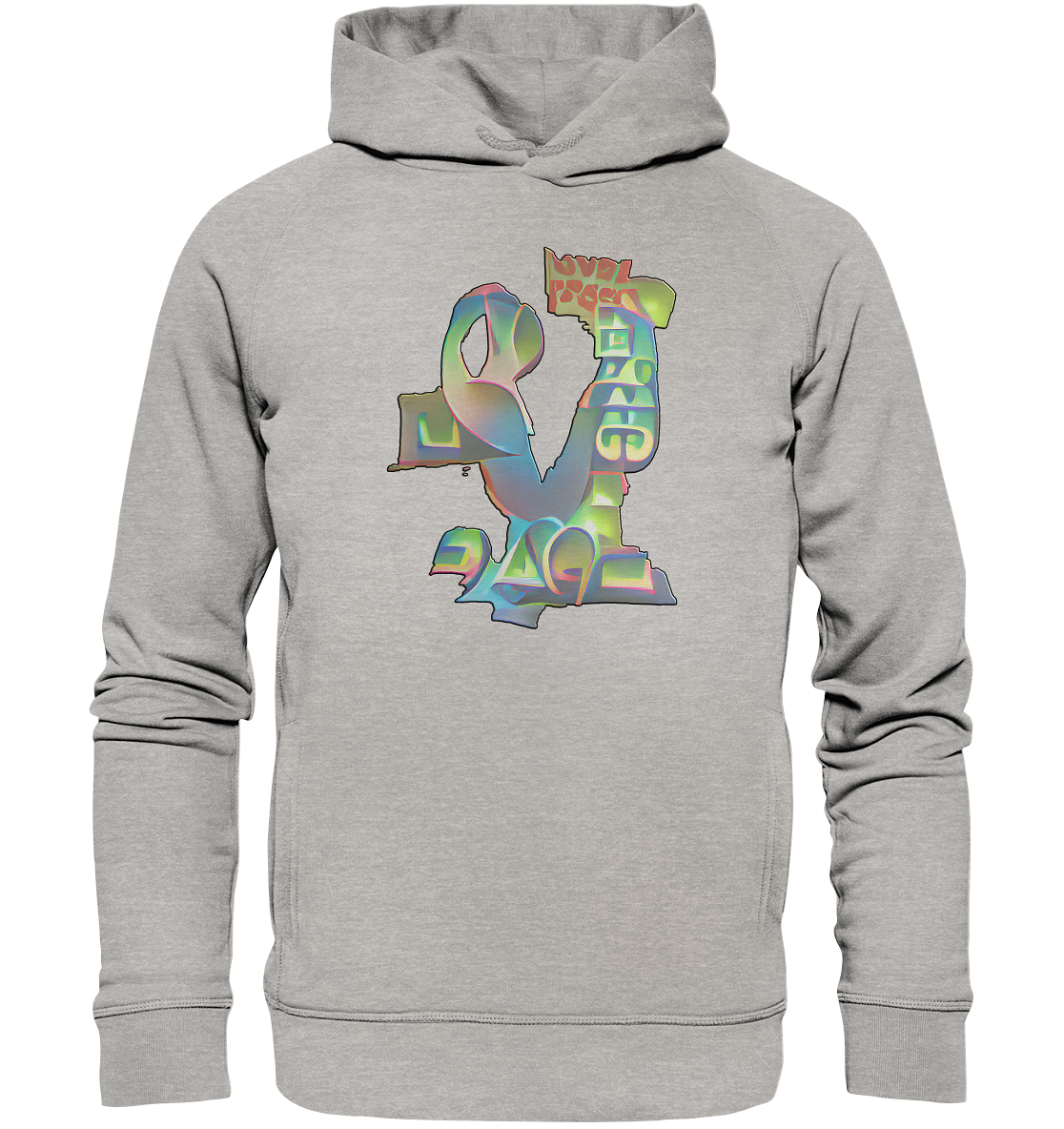 Peace & Love - Organic Fashion Hoodie