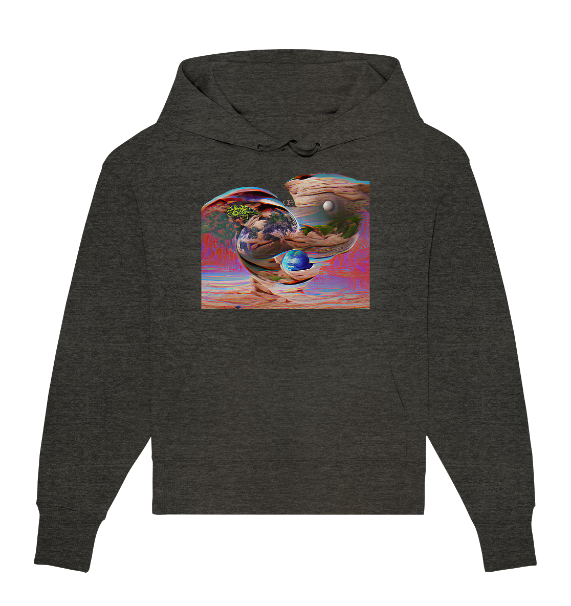 Ai Orbit Flora - Organic Oversize Hoodie
