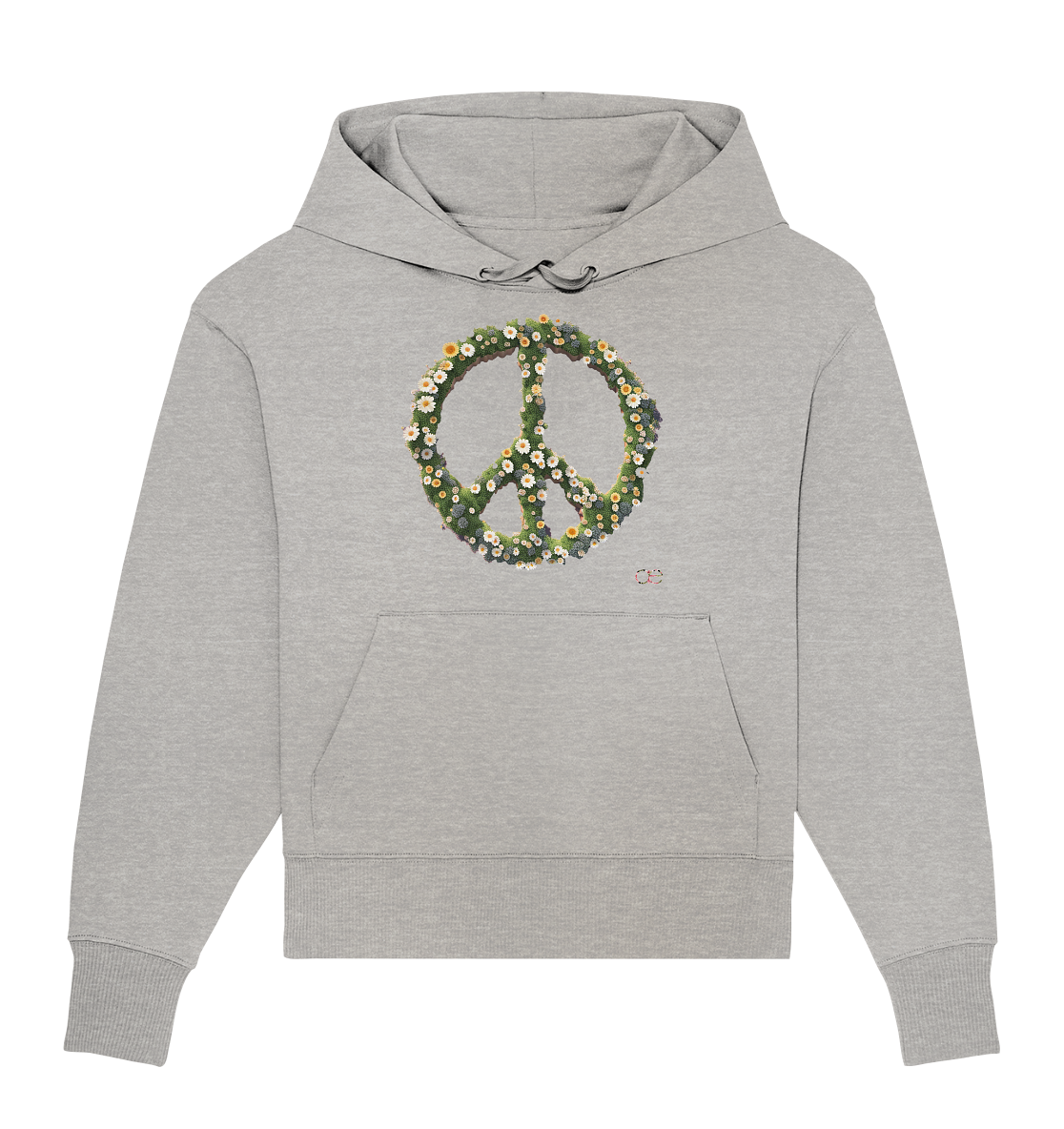 Peace Flower - Organic Oversize Hoodie