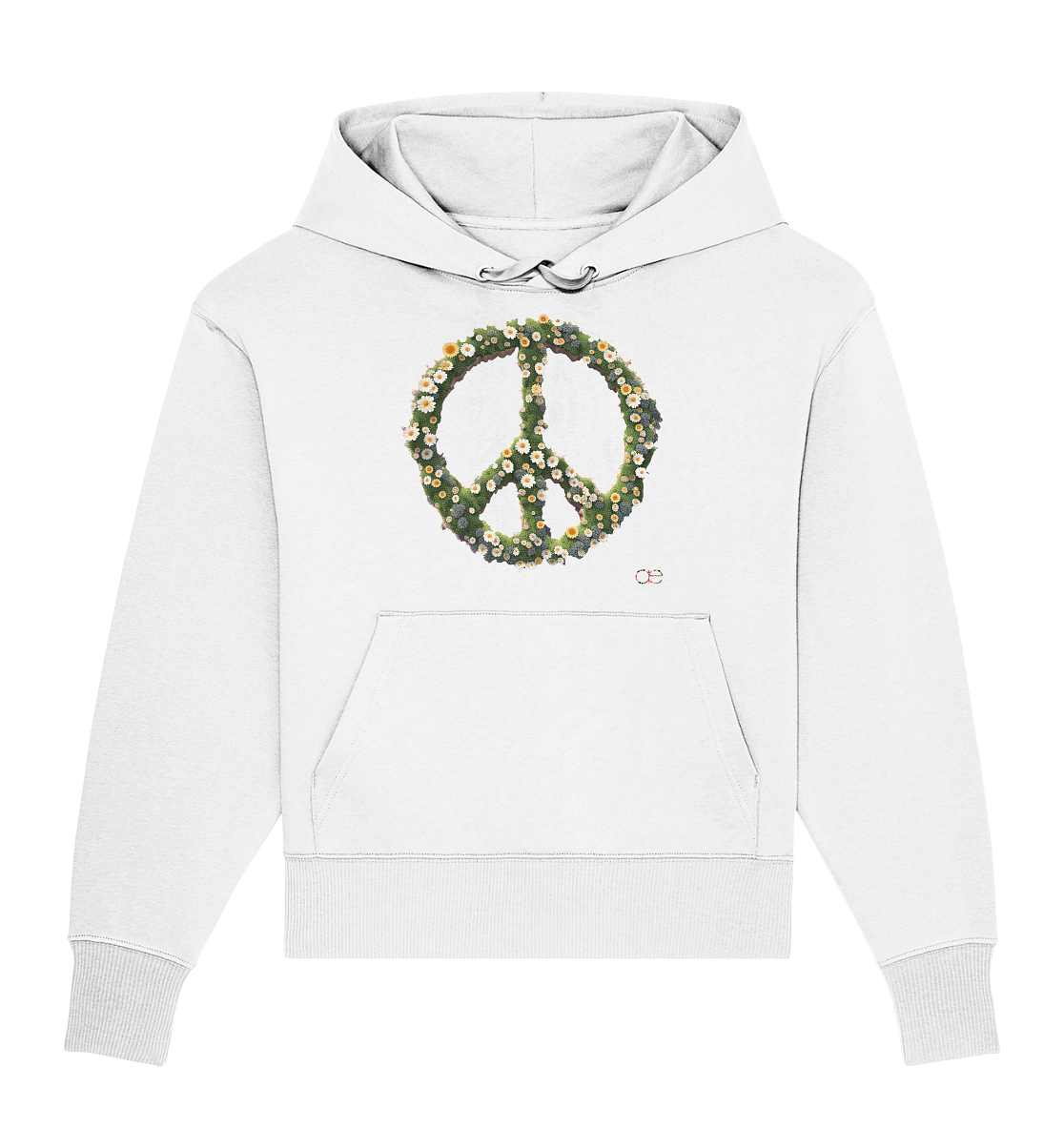 Peace Flower - Organic Oversize Hoodie
