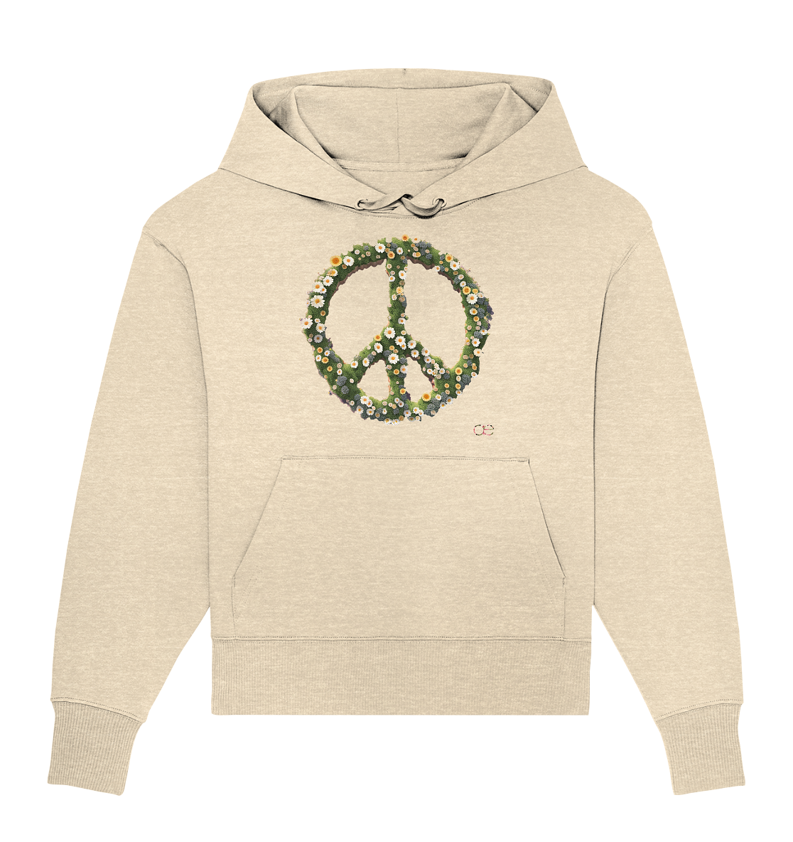 Peace Flower - Organic Oversize Hoodie