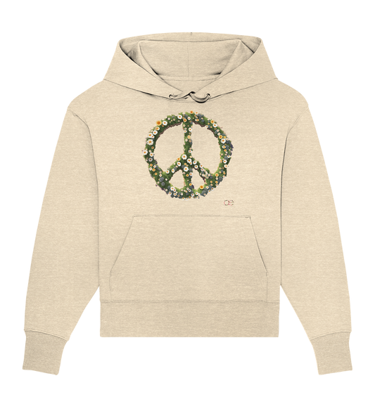 Peace Flower - Organic Oversize Hoodie