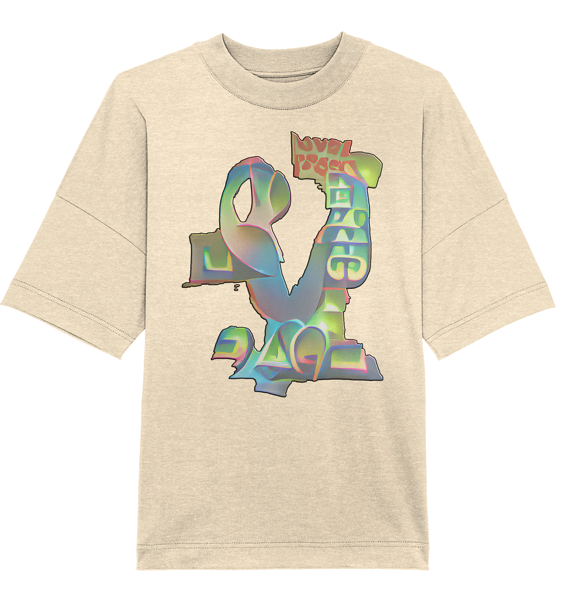 Peace & Love - Organic Oversize Shirt
