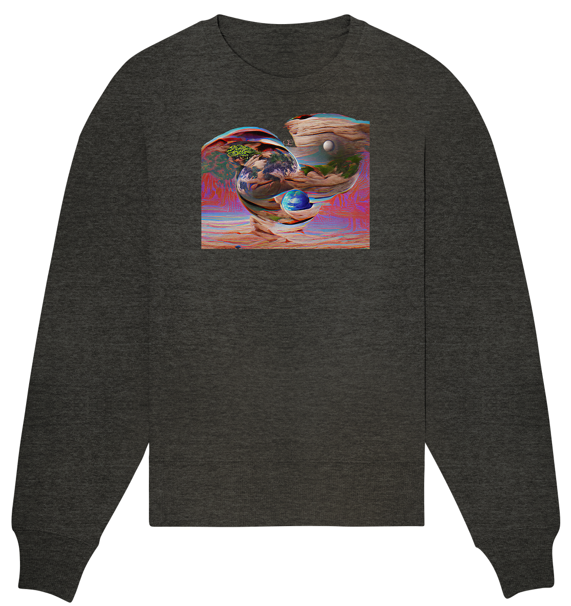 Ai Orbit Flora - Organic Oversize Sweatshirt