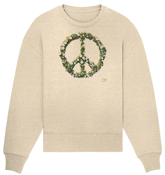 Peace Flower - Organic Oversize Sweatshirt