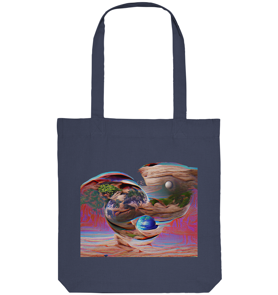 Ai Orbit Flora - Organic Tote-Bag