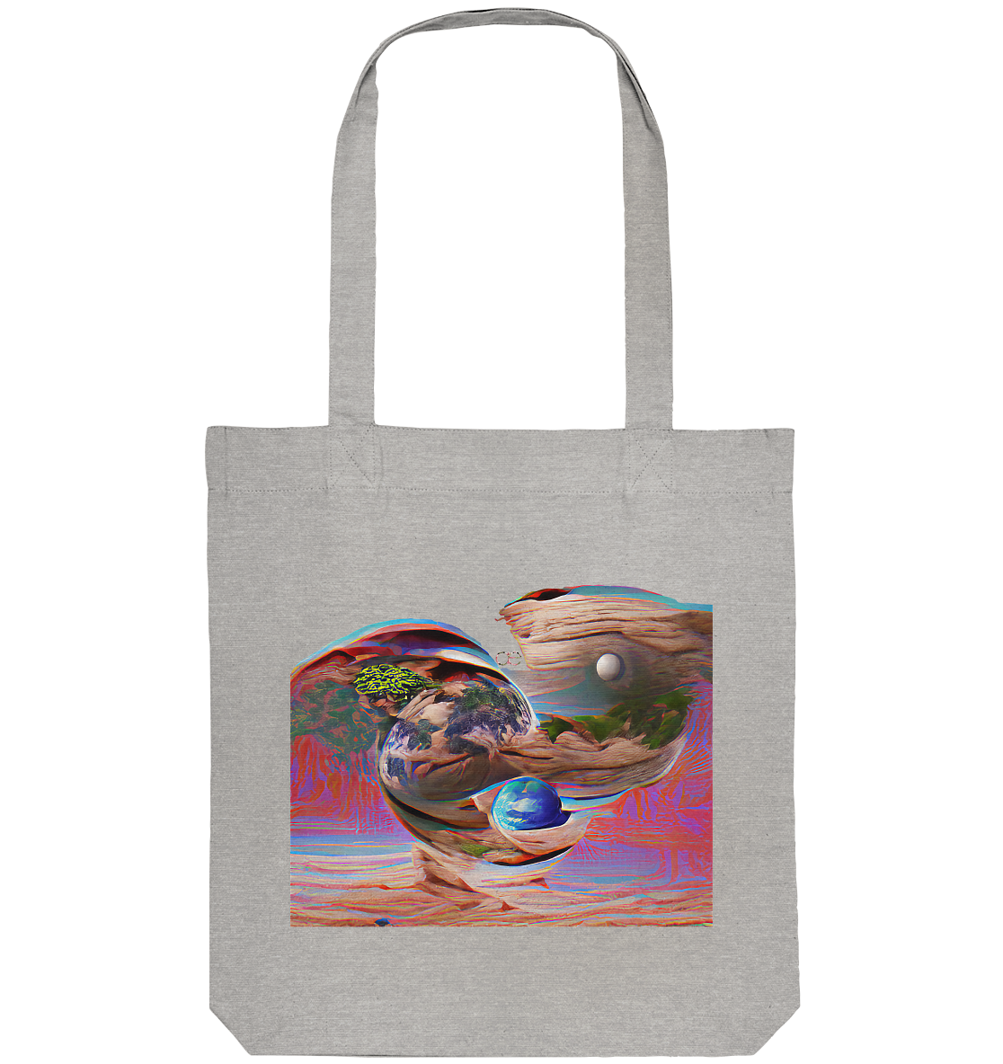 Ai Orbit Flora - Organic Tote-Bag