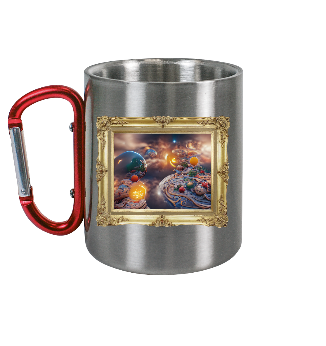 Ai Galaxy Frame - Edelstahl Tasse Karabiner