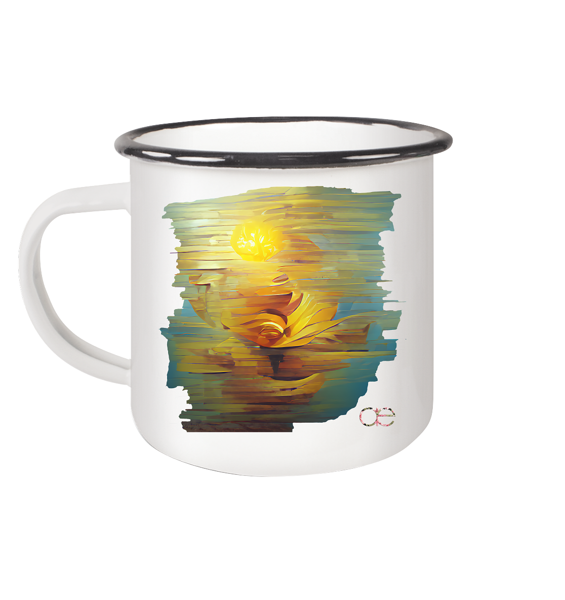 Ai Wood´S - Emaille Tasse (Black)