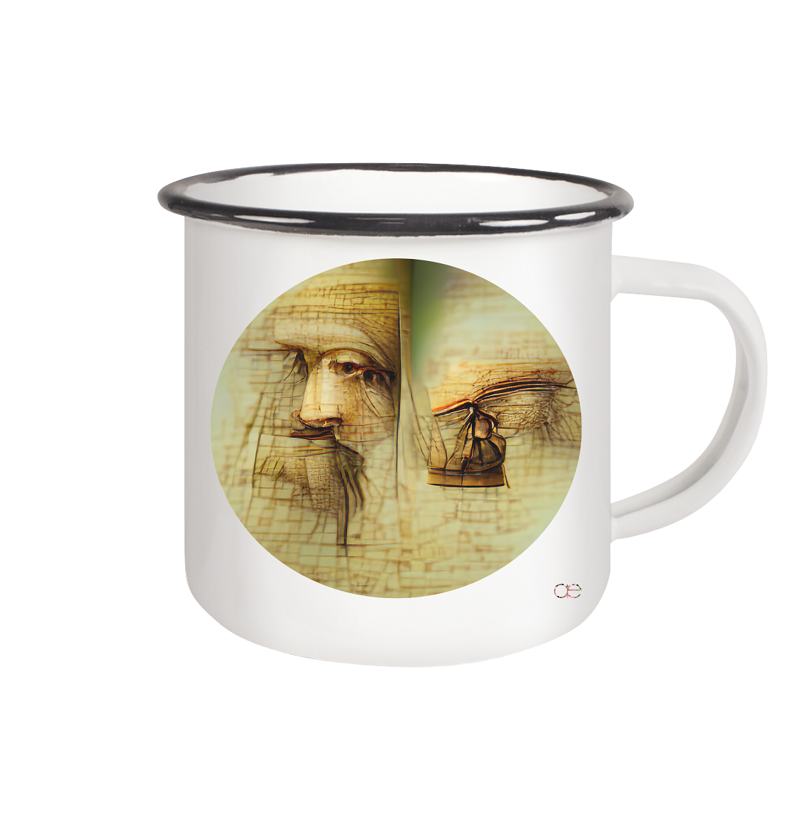 Waisted Time  - Emaille Tasse (Black)