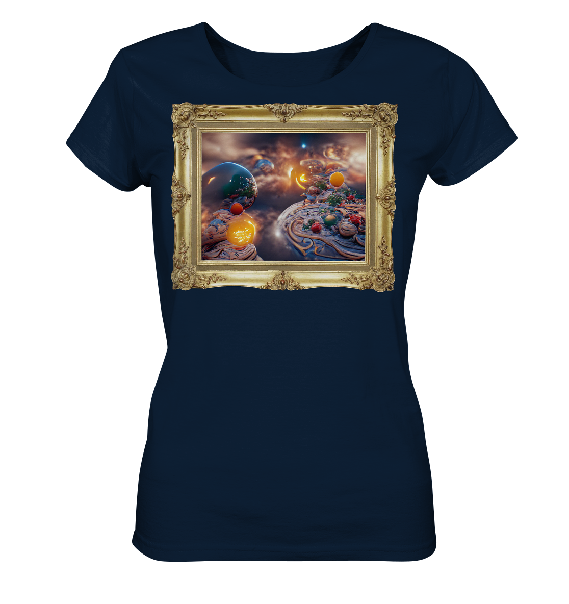 Ai Galaxy Frame - Ladies Organic Shirt