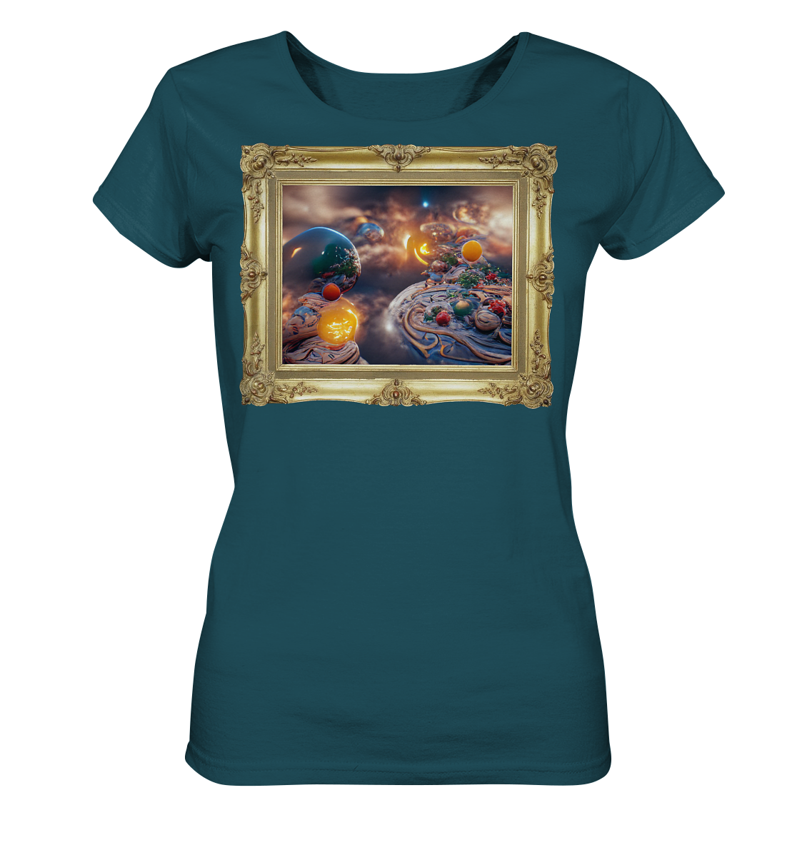 Ai Galaxy Frame - Ladies Organic Shirt