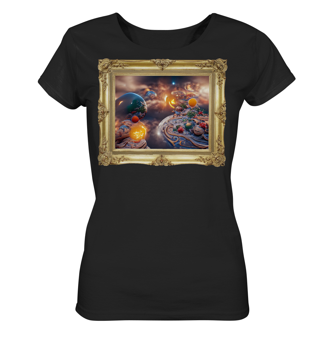 Ai Galaxy Frame - Ladies Organic Shirt