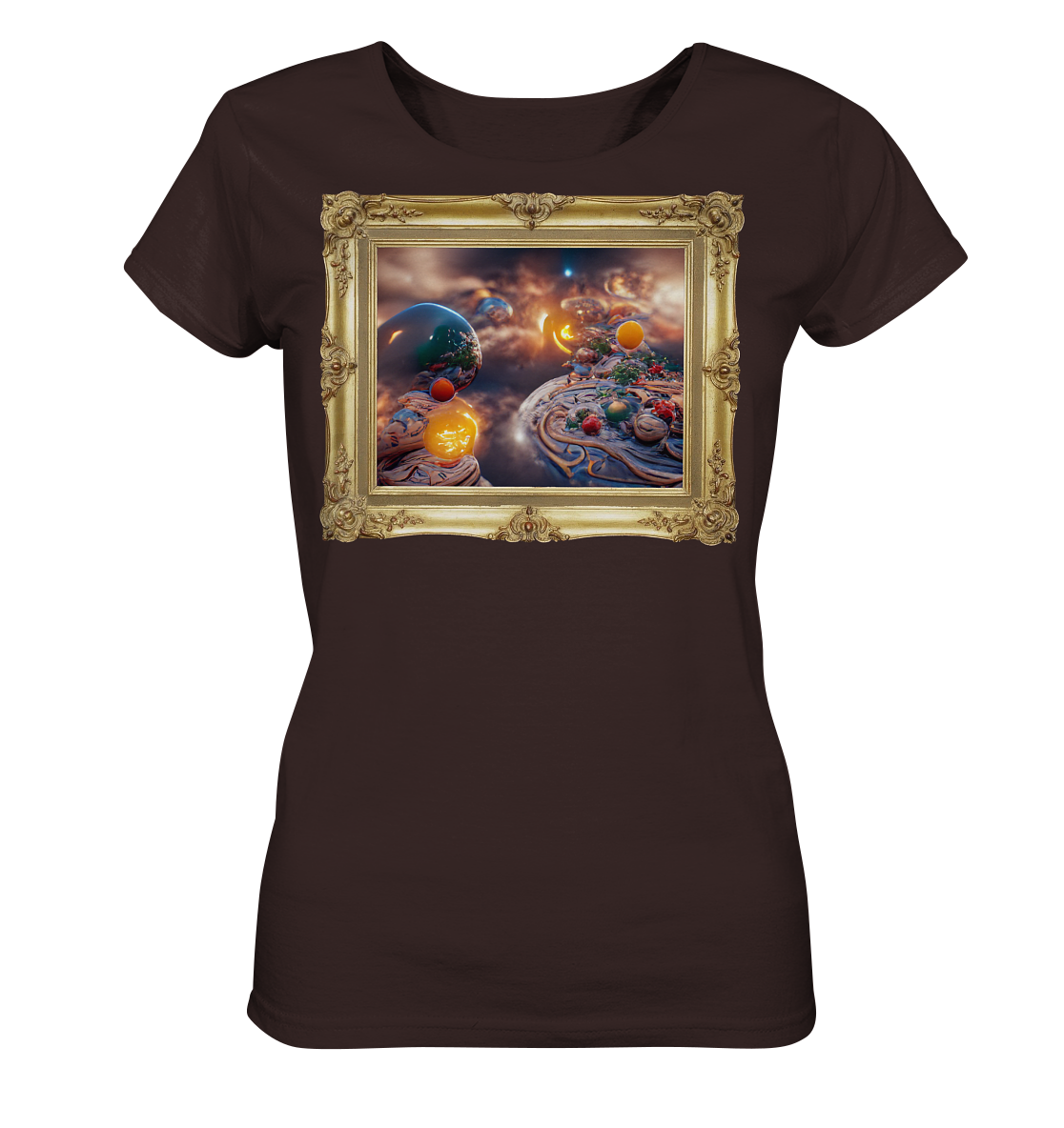 Ai Galaxy Frame - Ladies Organic Shirt