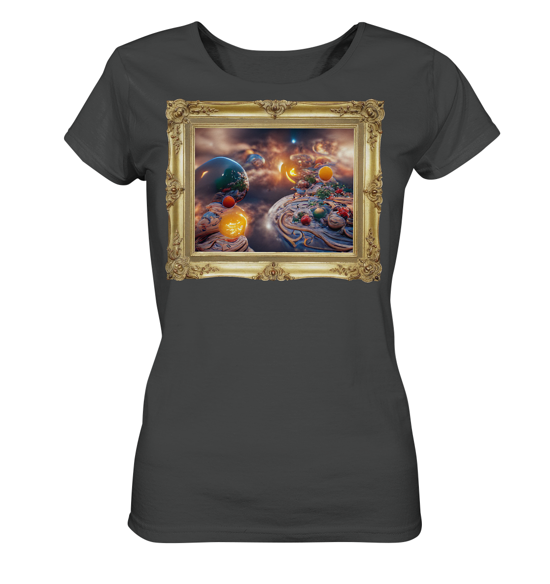 Ai Galaxy Frame - Ladies Organic Shirt
